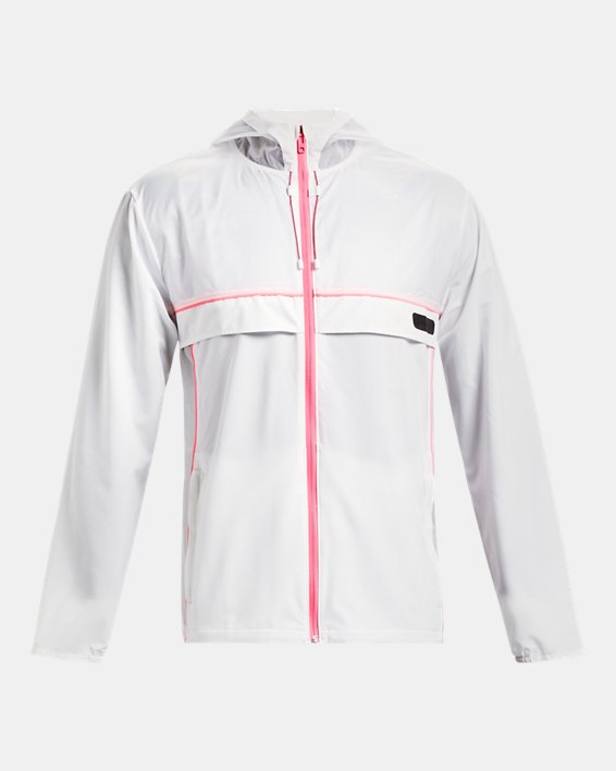 Men's UA Run Anywhere Jacket in White image number 8